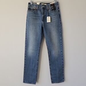Levi's Wedgie Slim Jeans High Rise 28 Mid Wash Clean Girl NWT